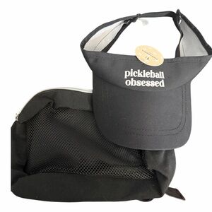 PICKLEBALL LOVERS! “Pickleball obsessed” sun visor and a fanny pack for items!